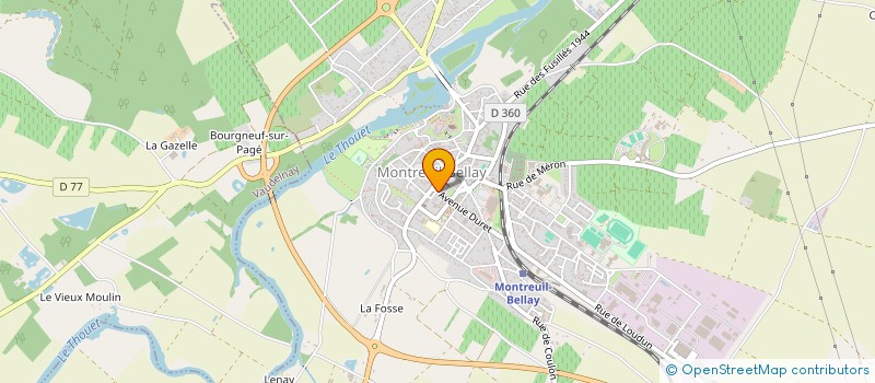 localisation de l'entreprise SCI EMMAJOLI  MONTREUIL-BELLAY