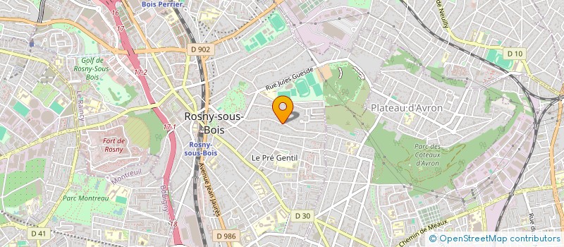 localisation de l'entreprise SCI EMMALEX à ROSNY-SOUS-BOIS