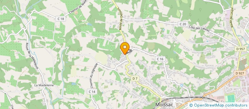 localisation de l'entreprise SCI EMMALINE  MOISSAC