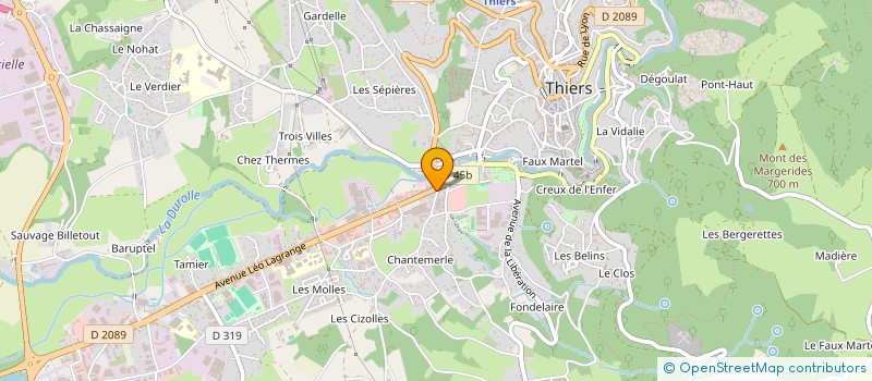 localisation de l'entreprise SCI EMMALIX  THIERS