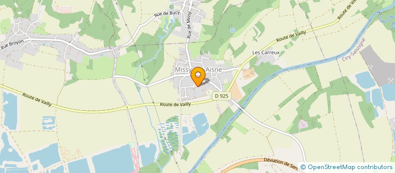 localisation de l'entreprise SCI EMMANSO  MISSY-SUR-AISNE