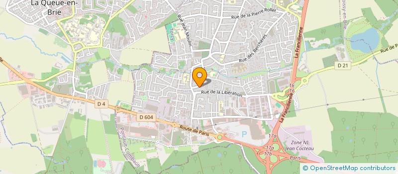 localisation de l'entreprise SCI EMMANUEL  PONTAULT-COMBAULT