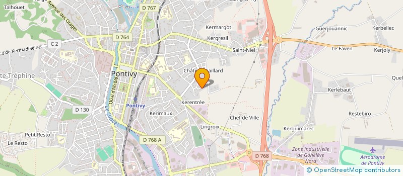 localisation de l'entreprise SCI EMMANUEL-MARCEL  PONTIVY