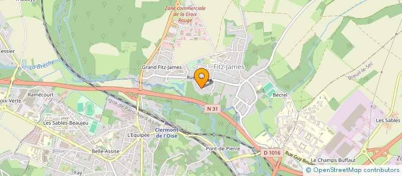 localisation de l'entreprise SCI EMMANUEL SERVICES  FITZ-JAMES