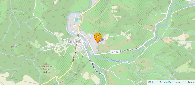 localisation de l'entreprise SCI EMMANUELLE  SAINT-HILAIRE