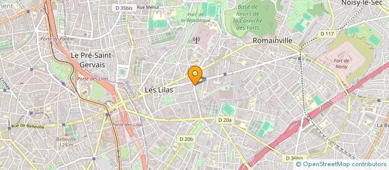 localisation de l'entreprise SCI EMMANUELLE & CIE à LES LILAS