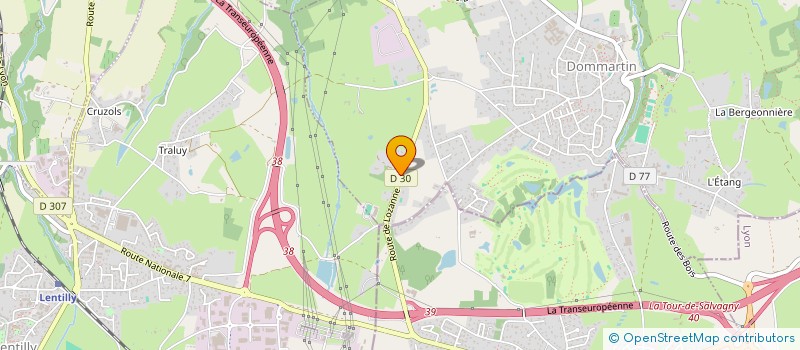 localisation de l'entreprise SCI EMMANUELLE ET SYLVAIN JEANNIN  DOMMARTIN