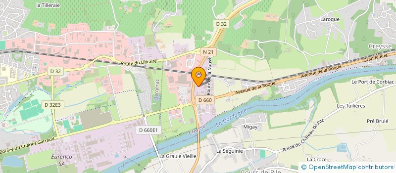 localisation de l'entreprise SCI EMMANUELLE GONZALEZ  CREYSSE