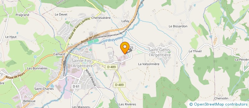 localisation de l'entreprise SCI EMMARI DE LA PARLIERE  SAINT GENIS L'ARGENTIERE