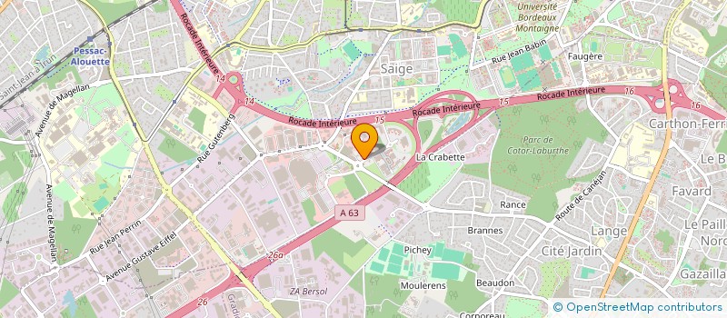 localisation de l'entreprise SCI EMMARINAS  PESSAC