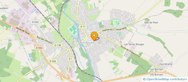 localisation de l'entreprise SCI EMMAS à BUZANCAIS