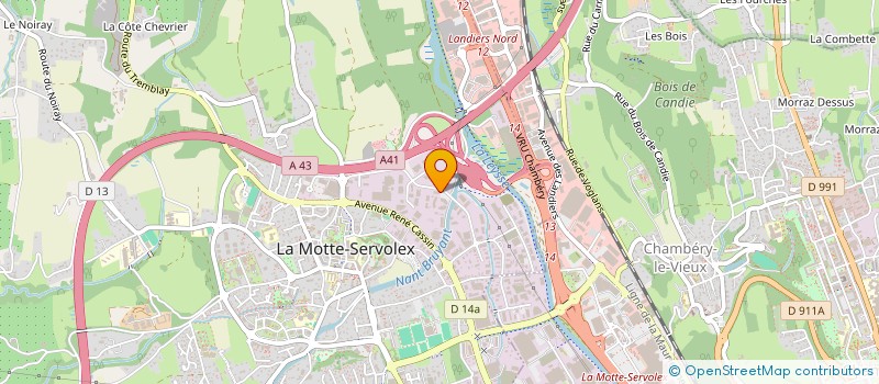 localisation de l'entreprise SCI EMMAUS AUTREMENT  LA MOTTE-SERVOLEX