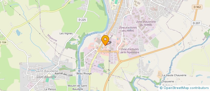 localisation de l'entreprise SCI EMMAUS MAYENNE  MAYENNE