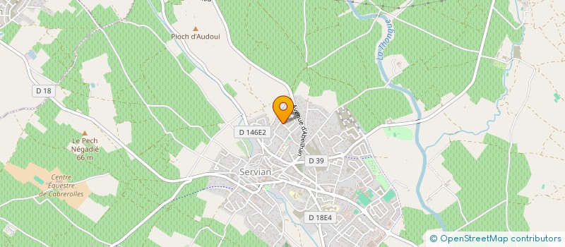 localisation de l'entreprise SCI EMMAVEL  SERVIAN