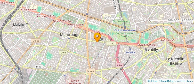 localisation de l'entreprise SCI EMMAX  MONTROUGE