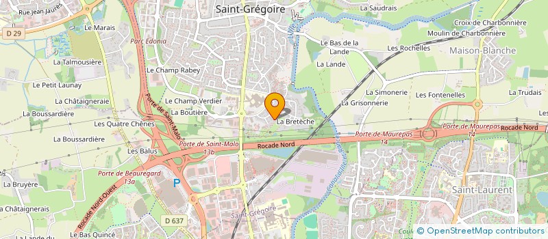 localisation de l'entreprise SCI EMME à SAINT-GREGOIRE
