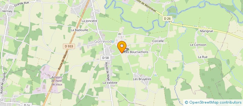 localisation de l'entreprise SCI EMMENNE  GORREVOD