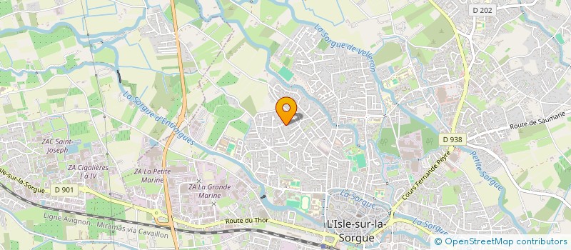 localisation de l'entreprise SCI EMMES  L'ISLE-SUR-LA-SORGUE