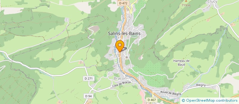 localisation de l'entreprise SCI EMMITTI 2003  SALINS-LES-BAINS