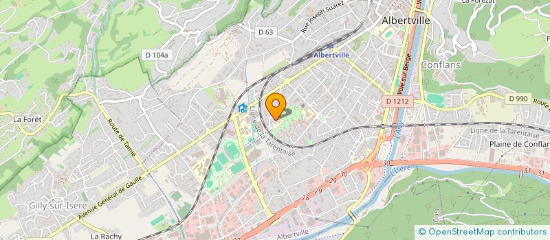 localisation de l'entreprise SCI EMMO  ALBERTVILLE