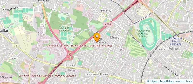 localisation de l'entreprise SCI EMMO CAILLEAU  EYSINES