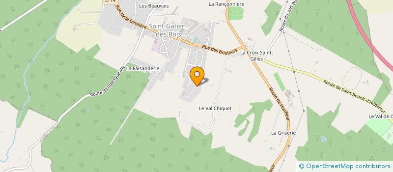 localisation de l'entreprise SCI EMMU  SAINT-GATIEN-DES-BOIS