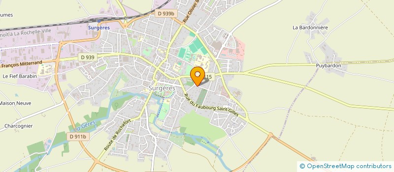 localisation de l'entreprise SCI EMMYCOLEEN  SURGERES