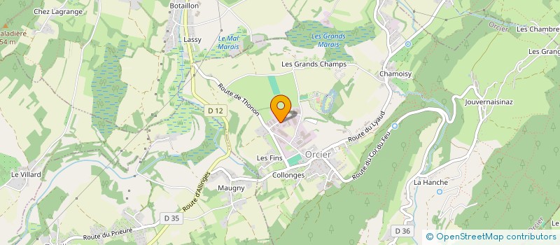 localisation de l'entreprise SCI EMNOD  ORCIER