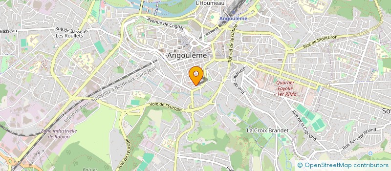 localisation de l'entreprise SCI EMOTIONS 96 à ANGOULEME