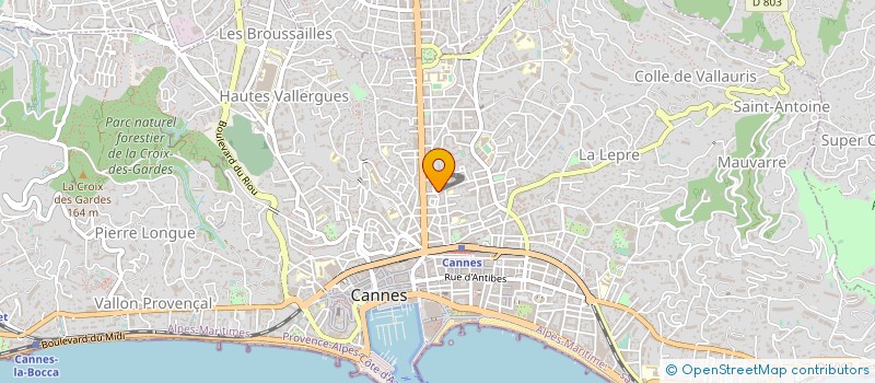 localisation de l'entreprise SCI EMPE à CANNES