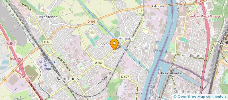 localisation de l'entreprise SCI EMPIRE IMMO  HUNINGUE