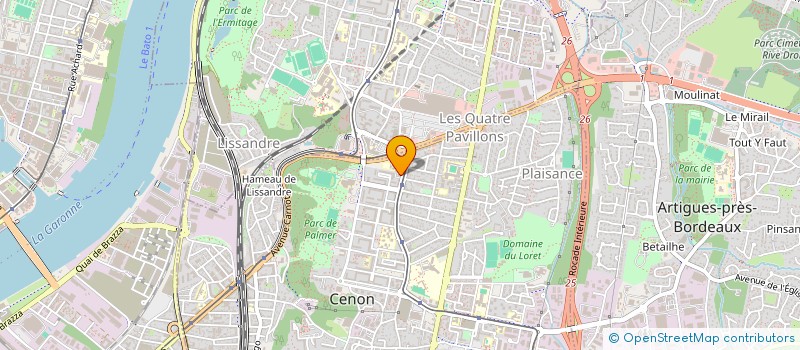 localisation de l'entreprise SCI EMRE  CENON