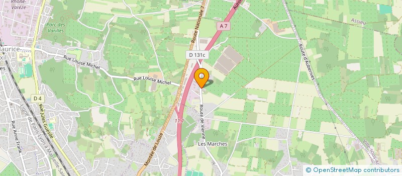 localisation de l'entreprise SCI EMRE  ROUSSILLON