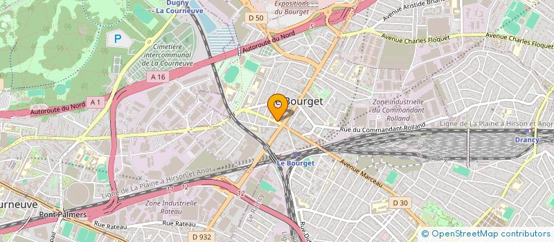 localisation de l'entreprise SCI EMREN  LE BOURGET