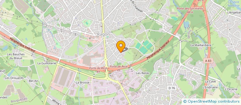 localisation de l'entreprise SCI EMS  REZE