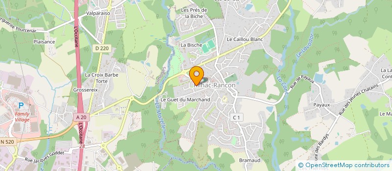 localisation de l'entreprise SCI EMSETIVA  RILHAC-RANCON