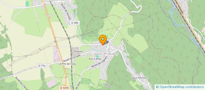 localisation de l'entreprise SCI EMSOLU  VAUX-EN-BUGEY