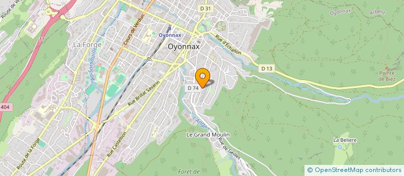 localisation de l'entreprise SCI EMSY à OYONNAX