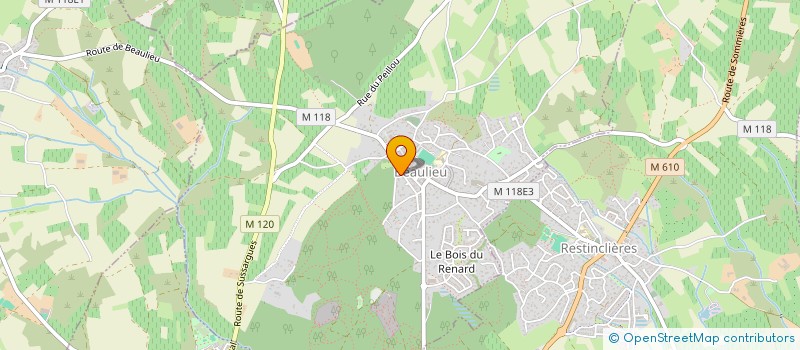 localisation de l'entreprise SCI EMT34 à BEAULIEU