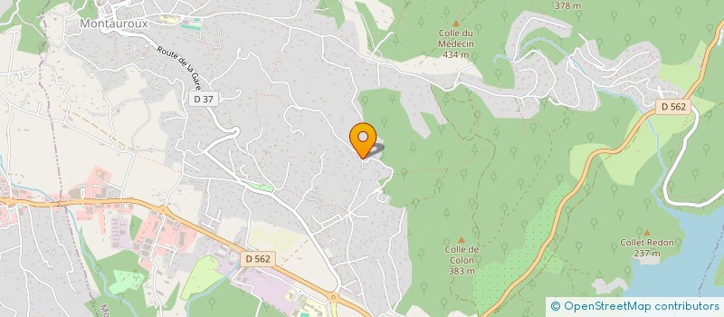 localisation de l'entreprise SCI EMTELO  MONTAUROUX