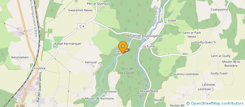 localisation de l'entreprise SCI EMVI  PLEYBER-CHRIST