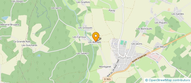 localisation de l'entreprise SCI EMVM  POURRAIN