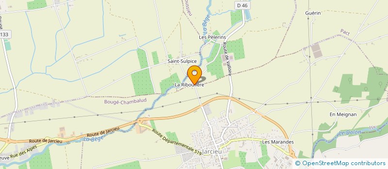 localisation de l'entreprise SCI EN BEGE  JARCIEU