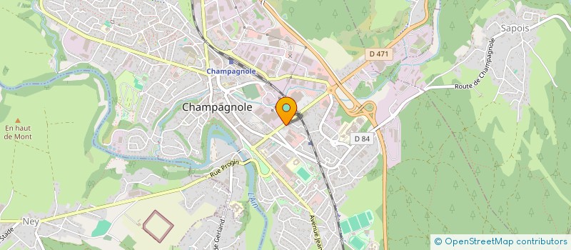 localisation de l'entreprise SCI EN BERIA  CHAMPAGNOLE