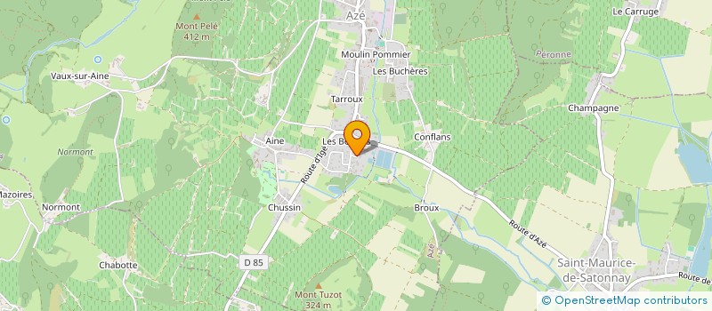 localisation de l'entreprise SCI EN BERNOUX  AZE