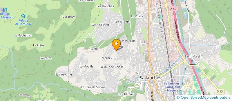 localisation de l'entreprise SCI EN BRUN à SALLANCHES