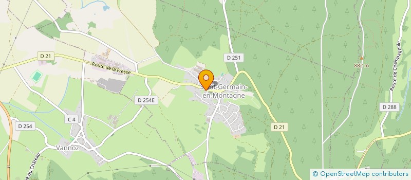 localisation de l'entreprise SCI EN FORET DE FRESSE  EQUEVILLON