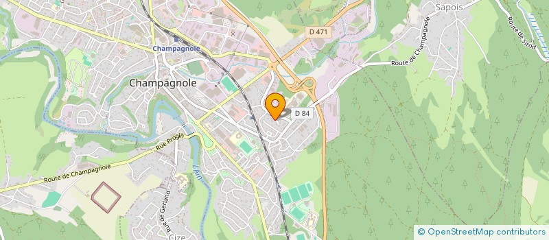 localisation de l'entreprise SCI EN GRATTELOUP  CHAMPAGNOLE