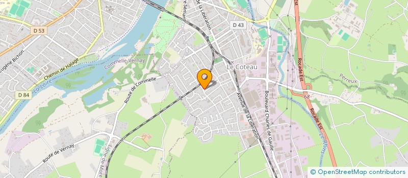 localisation de l'entreprise SCI EN INVEST  LE COTEAU