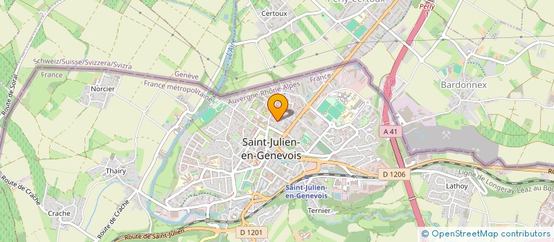 localisation de l'entreprise SCI EN LOUCHE  SAINT-JULIEN-EN-GENEVOIS